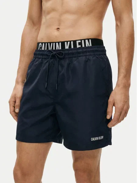 Calvin Klein Swimwear Plaukimo šortai Tamsiai mėlyna
