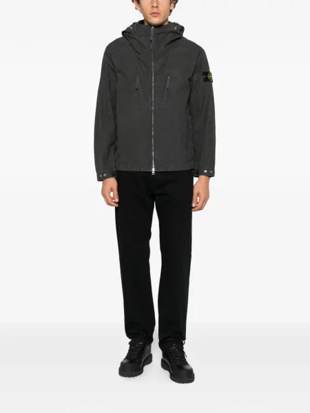 Яке Stone Island с качулка камъни сиво