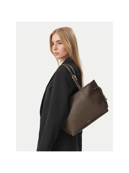 Furla Τσάντα Ava M Tote Bag  Σκούρο καφέ