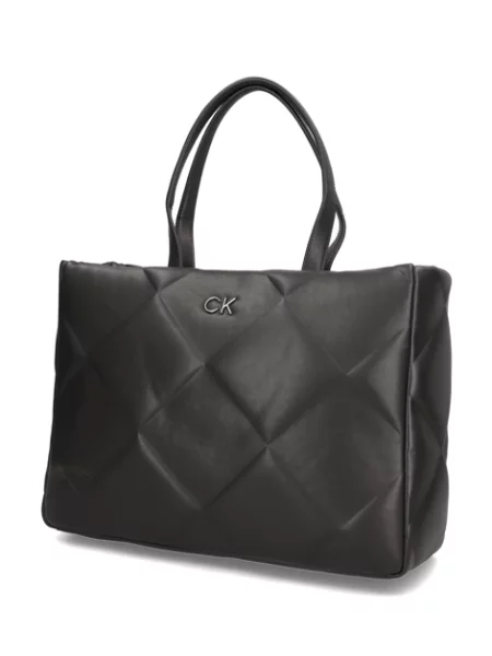 Prošívaná kabelka Calvin Klein černá