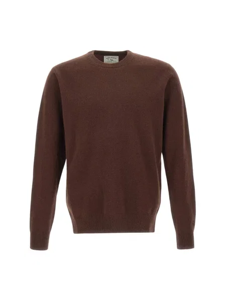 Sweter Mc2 Saint Barth wełniany brązowy
