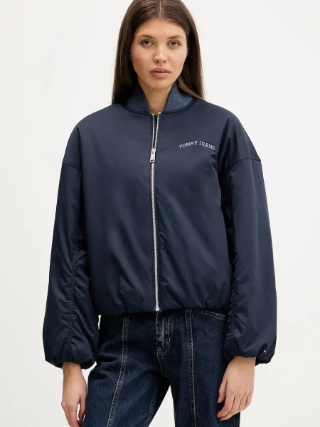 Traper jakna Tommy Jeans tamnoplava