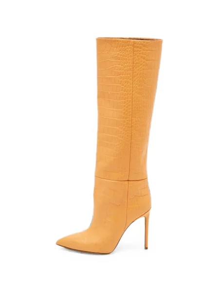 Botine Paris Texas din piele portocaliu