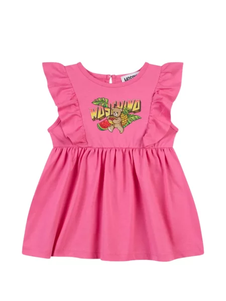 Sukienka dziecięca Moschino różowa