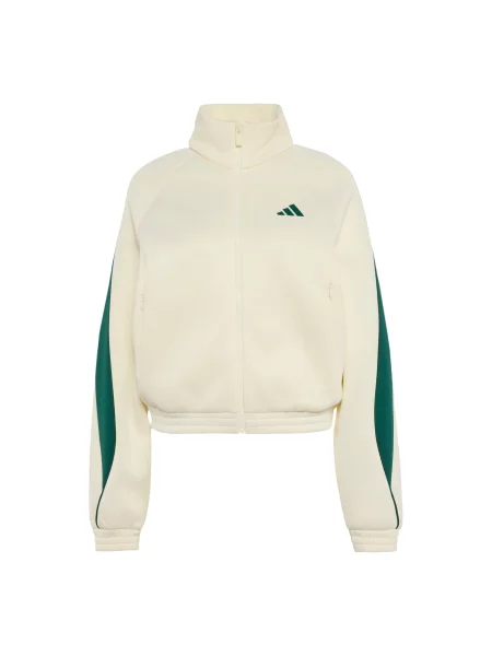 ADIDAS SPORTSWEAR Jachetă de trening Stadium crem / verde închis alb