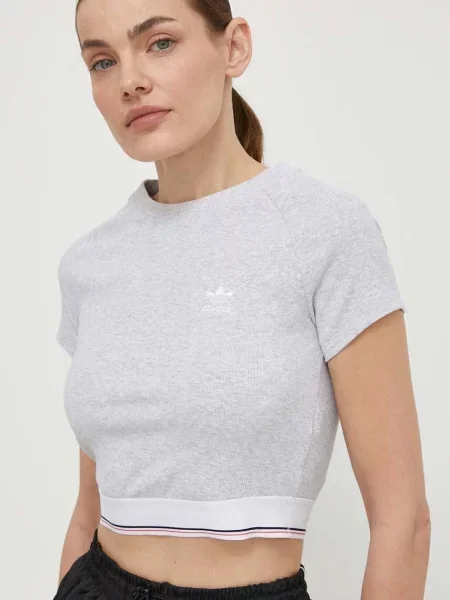 Тениска adidas Originals сиво