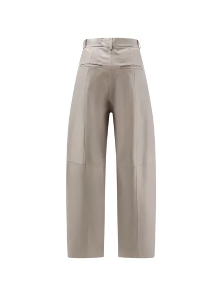 Pantaloni Alysi din piele gri