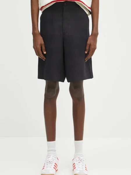 Paul Smith pantaloni scurți din in bleumarin