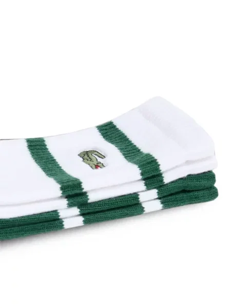 Чорапи Lacoste бродирани зелено
