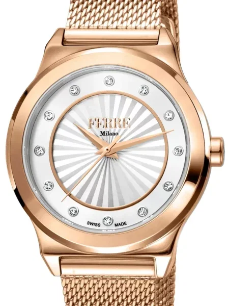 Ceas Ferre Milano clasic alb