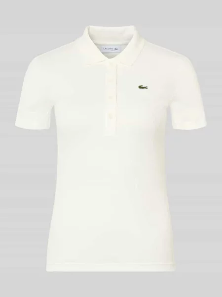 Koszulka polo Lacoste z kołnierzem biała