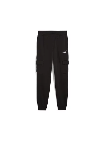 Bojówki z Essentials z logo No. 1 PUMA czarne