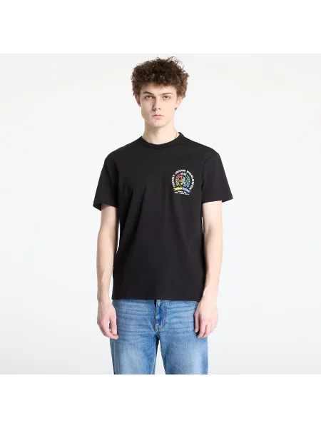 Тениска Tommy Jeans Regular Crest Tee Black S черно