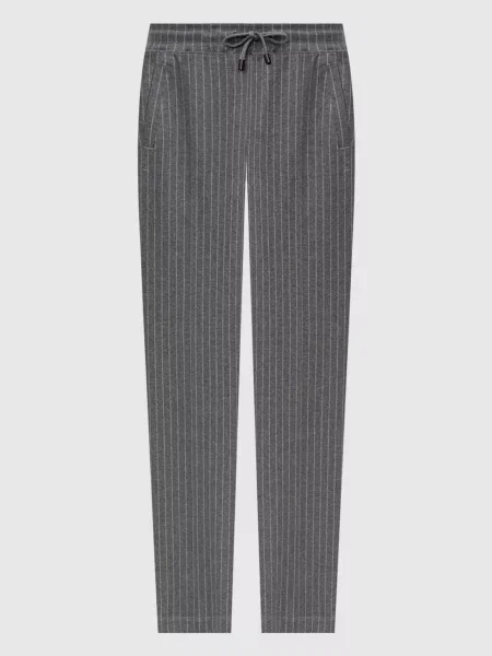 Спортивні штани в смужку Isaia сірі