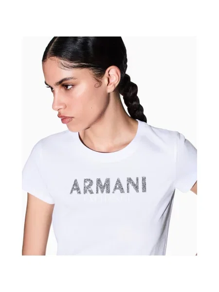Armani Exchange tricou din alb