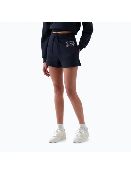 Pantaloni scurți pentru femei GAP Heritage French Logo navy