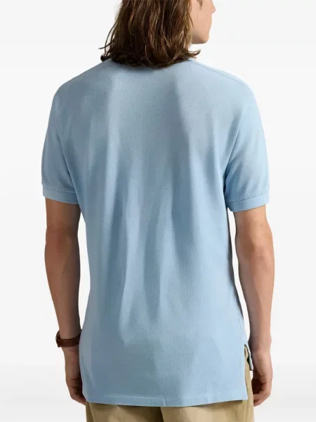 Ριγέ polo Polo Ralph Lauren με κουκούλα με αυτόγραφο λευκό