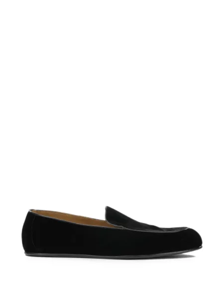 Pantofi loafer Tom Ford de catifea negru