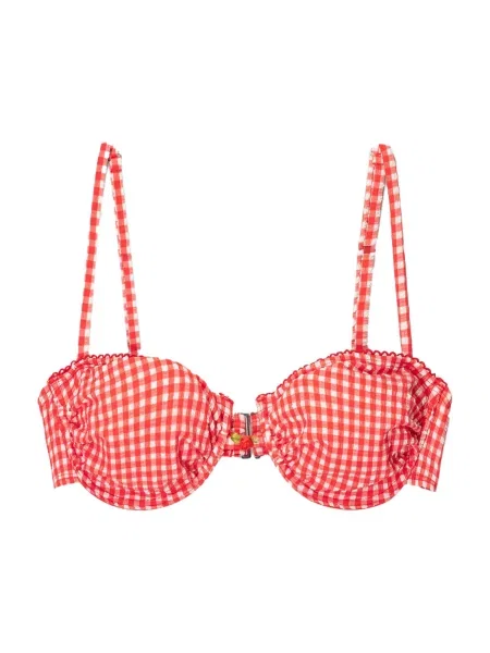 Bershka Sutien costum de baie roșu alb
