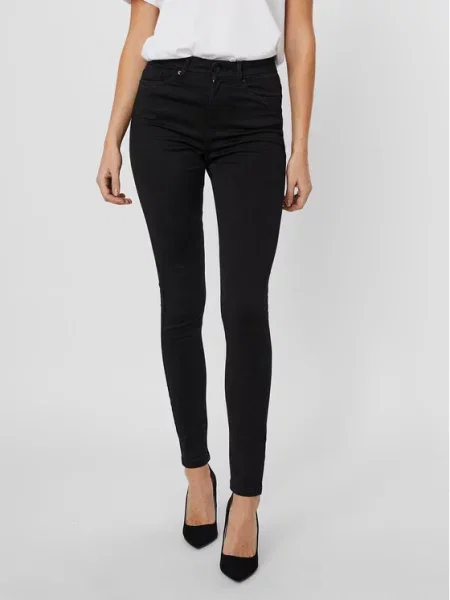 Vero Moda Jeansy Sophia Skinny Fit czarny