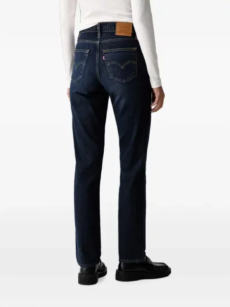 Blugi drepți Levi's® cu autograf albastru