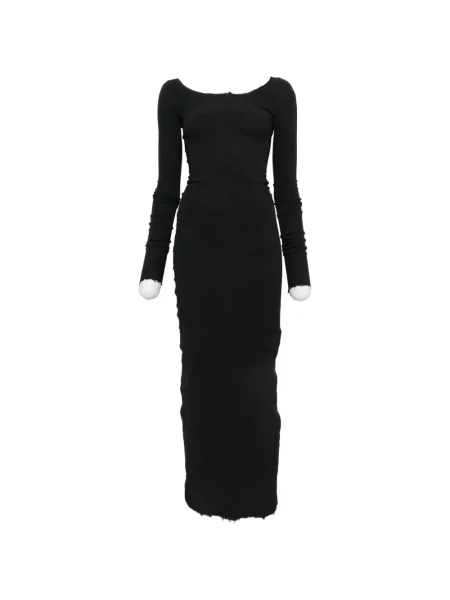 Lung rochie maxi Marc Le Bihan negru