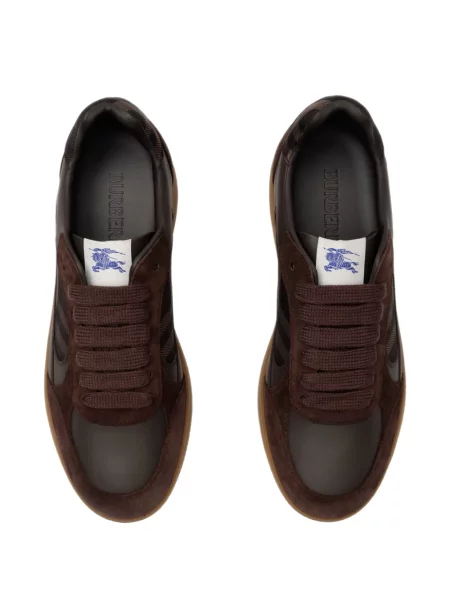 Szarvasbőr kockás sneaker Burberry barna