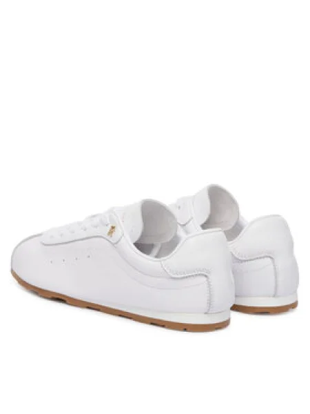 Tommy Hilfiger Kožené tenisky TH LOW PROFILE RUNNER biela