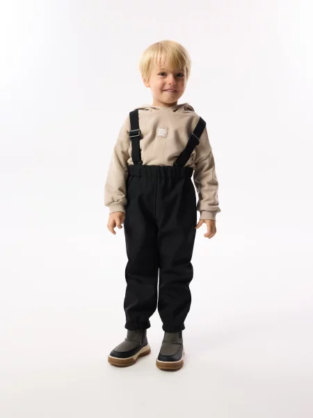 Reserved Pantaloni impermeabili cu bretele negru