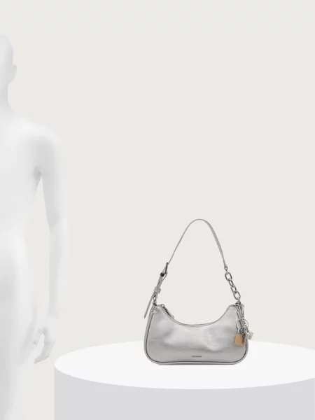 Кожаная сумка хобо Aldo