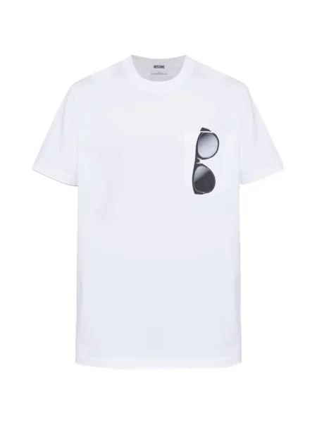 Tricou Moschino cu imagine alb