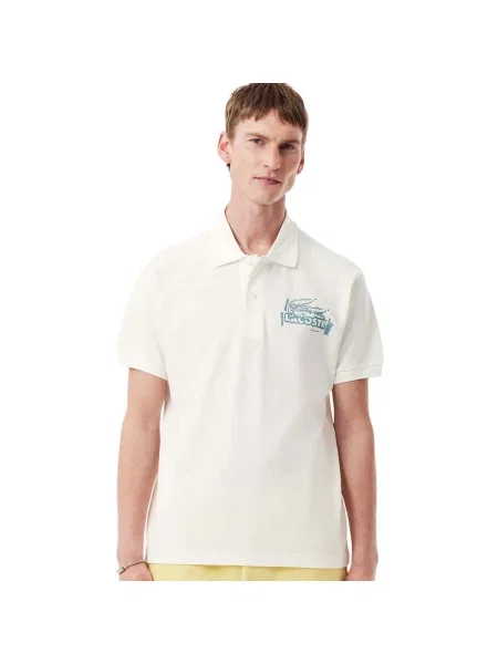 Lacoste Polo Écru bijela