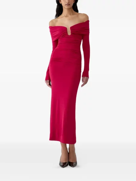 Rochie midi Carolina Herrera roșu