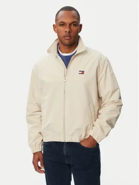 Tommy Jeans Demisezoninė striukė Essential smėlio