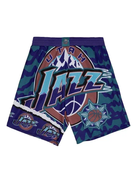 Pantaloni scurți Mitchell & Ness albastru