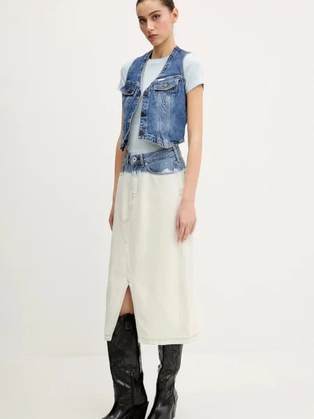 Джинсовий жилет Guess Jeans однобортний синій