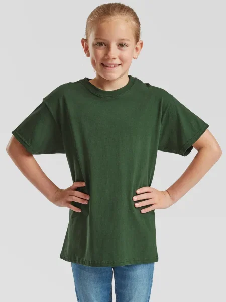 Tricou copii Fruit Of The Loom verde