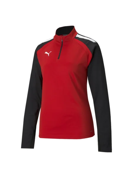 PUMA Hanorac sport TeamLIGA roșu / negru alb