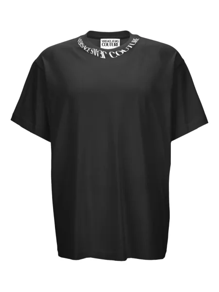 Tricou Versace Jeans Couture cu autograf negru