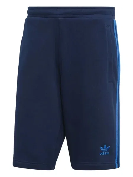 Pantaloni Adidas din fleece cu dungi albastru