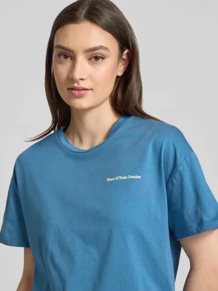 Koszulka o kroju relaxed fit z czystej bawełny Special Drop Marc O'polo Denim