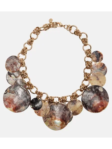 Colier Rabanne cu perle auriu