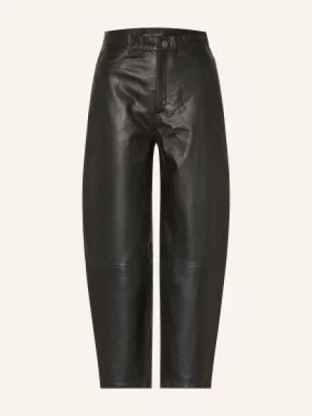 Inwear Kožené Kalhoty černá