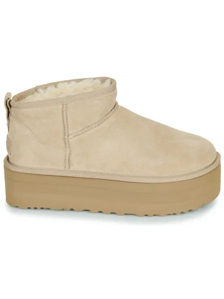 Platform talpú klasszikus félcipő Ugg bézs