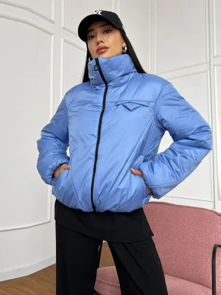 Демисезонная куртка Jadone Fashion голубая