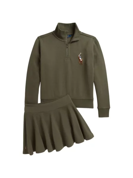 Dětské sukně Polo Ralph Lauren zelené