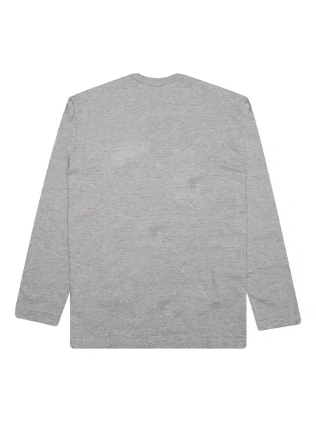 Дълго тениска Comme Des Garçons Play със сърца сиво
