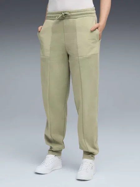 Штани спортивні PUMA Her Comfort Sweatpants комбінований верх зелений