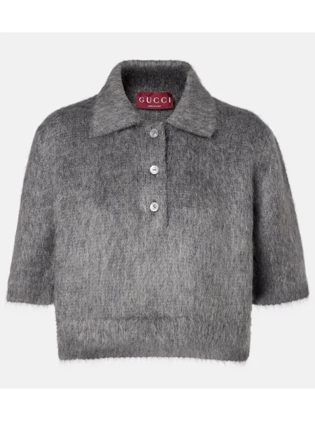 Pulover Gucci de mohair gri