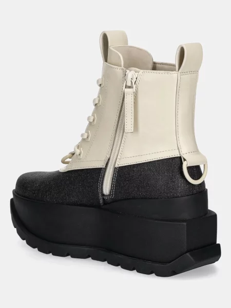 Botine United Nude cu platformă bej